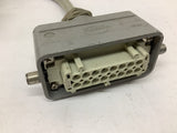 Harting 16A 400V 16Pin Plug And Receptacle 4'