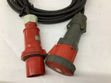 Pass Seymour PS460C7-W Receptacle Arrow Hart 460P7W Plug P-123-MSHA Cable 28'