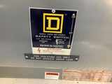 Square D 92345 Double Throw Not Fusible Safety Switch 400 AMP 600V