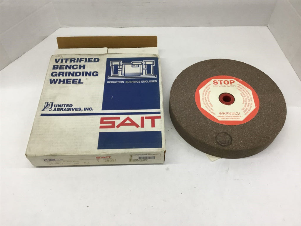 United Abrasives Type 1 Bench Grinder Wheel 10x1-1/2x1-1/4 A60X