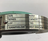 Graphilor Burst Disc Series 3 Size 1.5" Burst 15 PSIG