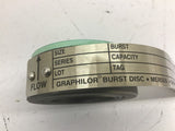 Graphilor Burst Disc Series 3 Size 1" Burst Torque 10 Ft Lbs Capacity 540 SCFM