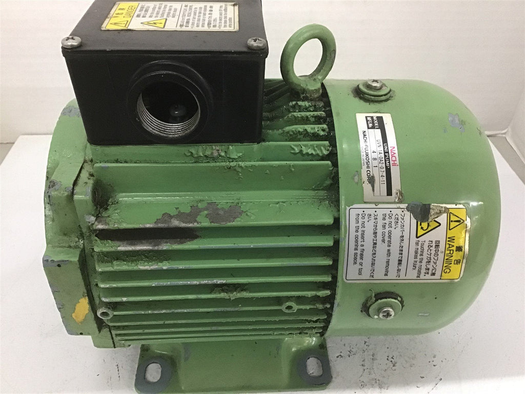 Nachi TWF4715BF Cage Induction Motor 0.75KW 220V 1710MIN 4P 3PH 60HZ