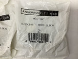 Anderson HE1-10C Barb Elbow Lot Of 4