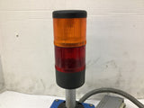 Control Box With Switch Button And Stack Lights 4-1/2"W 11"T 2-1/2"L