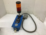 Control Box With Switch Button And Stack Lights 4-1/2"W 11"T 2-1/2"L