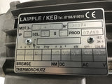 Laipple/Keb M63B4 Gear Motor 0.18 KW 230/400 V 1360 RPM 4 P 50 HZ