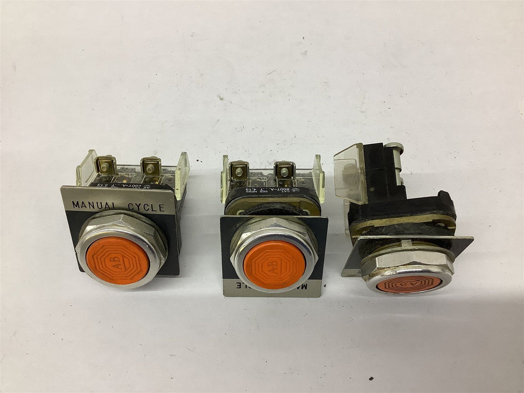 Allen Bradley 800T-A..T Orange Lot Of 3