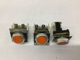 Allen Bradley 800T-A..T Orange Lot Of 3