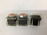 Allen Bradley 800T-A..T Orange Lot Of 3