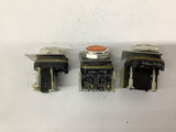 Allen Bradley 800T-A..T Orange Lot Of 3