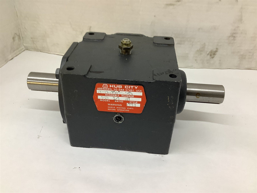 Hub City 150 1/1 Ratio 1" OD Shafts Gear Reducer