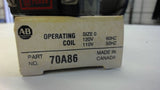 Allen Bradley 70A86 Operating Coil Size 0, 120V 60Hz