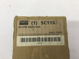Dayton 5C115A 30CFM Axial Fan 2900 RPM 0.125 AMPS 10.5 Watts 120 V 50/60 HZ