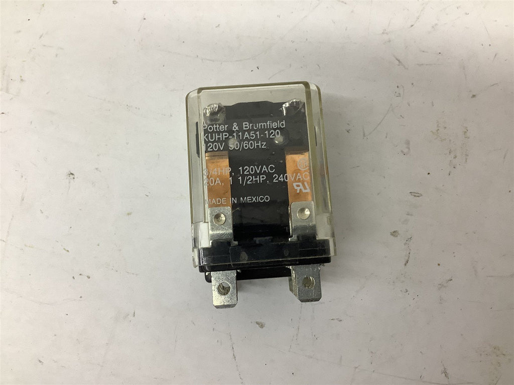 Potter Brumfield KUHP-11A51-120 Relay 120V 50/60HZ