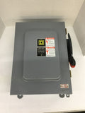 Square D HU463 Safety Disconnect 100 AMP 600 VAC