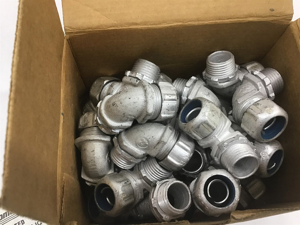 T&B Fittings 5251AL 3/8" Liquidtight Flexible Conduit Connector Lot Of 22