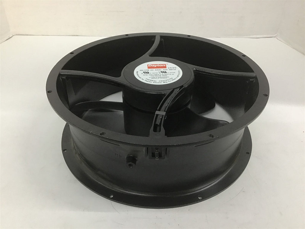 Dayton 4WT44 550 CFM AC Axial Fan RPM 1650 Amps 0.36 Watts 43 115 V 60 HZ