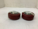 Colson 4x1-1/2 Rubber Caster Wheel Lot Of 2