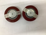 Colson 4x1-1/2 Rubber Caster Wheel Lot Of 2