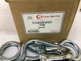 Peco 12X4EB Turned Eye Bolt With Nut Box Of 25 12X4EB 1/2" OD X 4"