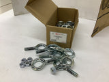 Peco 12X4EB Turned Eye Bolt With Nut Box Of 25 12X4EB 1/2" OD X 4"