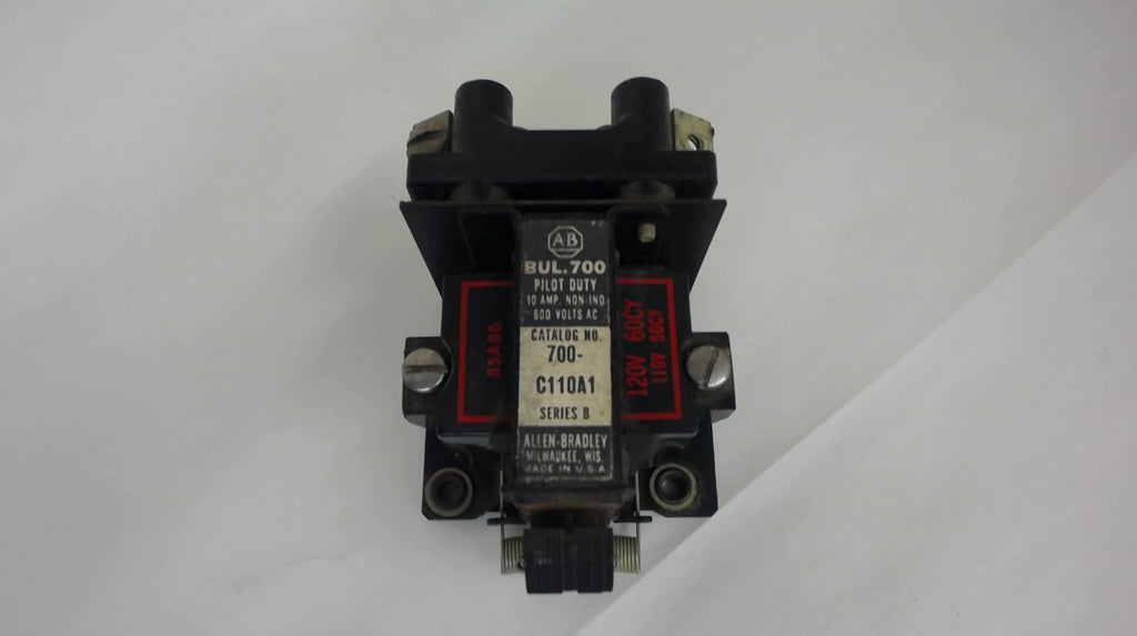 Allen-Bradley 700-C110A1 Control Relay, Series B, 10 Amp, 600 Volts Ac