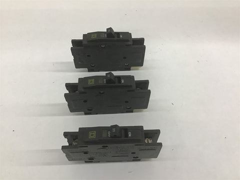 Square D 20 AMP Circuit Breaker Lot Of 3