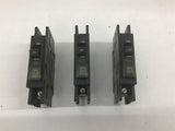 Square D 20 AMP Circuit Breaker Lot Of 3