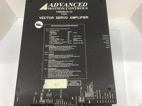 Advanced Motion Controls Vector Servo Amplifier – BME Bearings and Surplus