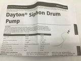 Dayton 4HA28C Hand Drum Pump 1" Lot Of 2