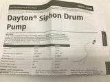 Dayton 4HA28C Hand Drum Pump 1" Lot Of 2