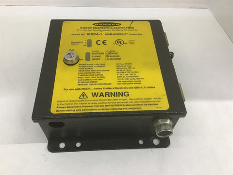 Banner MSCA-1 Mini Screen Control Box 115 V 50-60 Hz