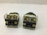 Allen-Bradley 800T-N2KF4 3-Position Selector Switch Lot Of 2