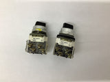 Allen-Bradley 800T-N2KF4 3-Position Selector Switch Lot Of 2