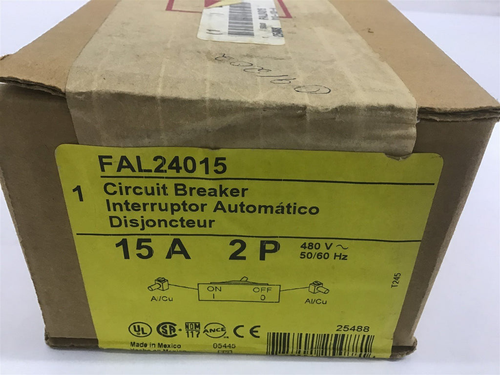 Square D FAL24015 Circuit Breaker 15 A 2 P 480 V 50/60 HZ