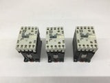 Square D 8502 PD301E Basic 20 Amp Contactor 120 Volt coil Lot Of 3