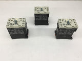 Square D 8502 PD301E Basic 20 Amp Contactor 120 Volt coil Lot Of 3