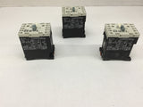 Square D 8502 PD301E Basic 20 Amp Contactor 120 Volt coil Lot Of 3
