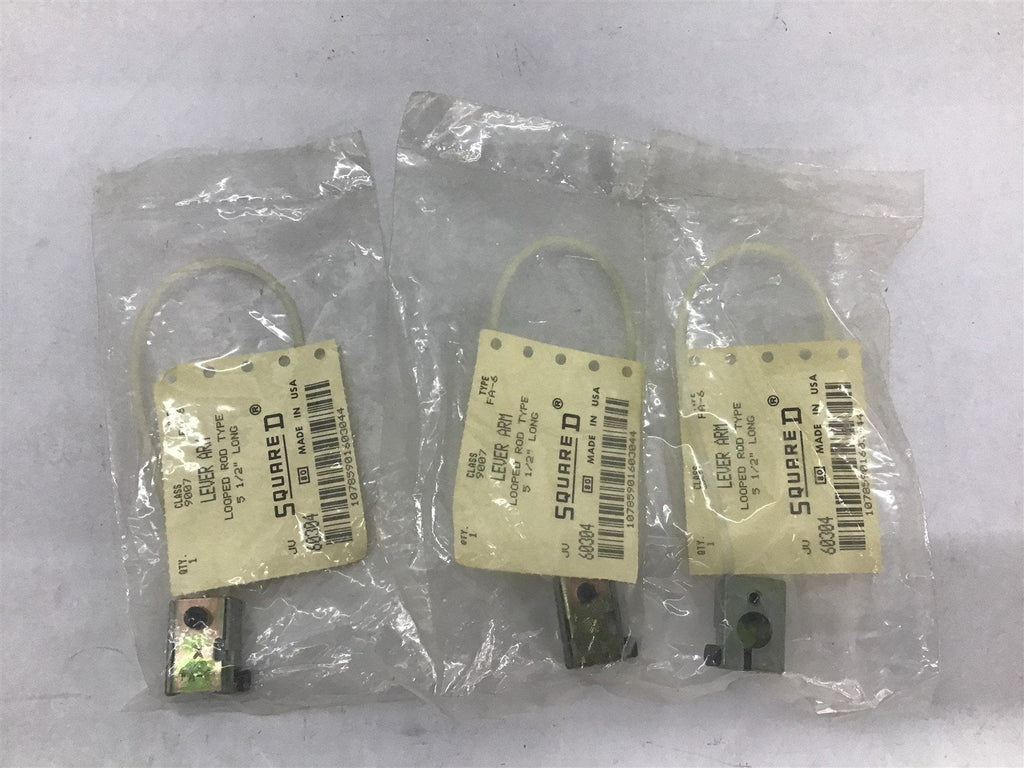 Square D 9007FA6 Lever Arm Looped Rod Type 5 1/2" long Lot Of 3