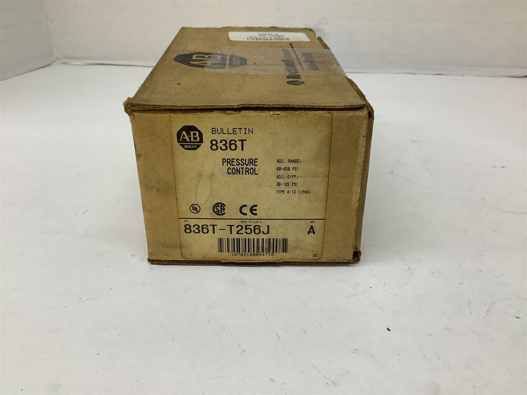 Allen Bradley 836T-T256J Pressure Control Switch
