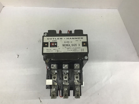 Cutler Hammer A10EN0 Motor Starter Size 3 Series A1 90 AMP 460/575 Volts 50 HP