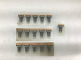 IDEC AL6M Amber Orange Illuminated Push Button Lot Of 16
