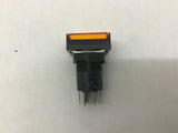 IDEC AL6M Amber Orange Illuminated Push Button Lot Of 16