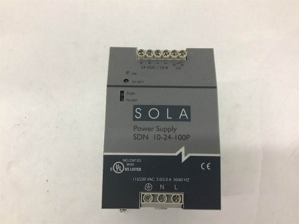 Sola SDN1024100P Power Supply 115 VAC Outputs 24.5 VDC