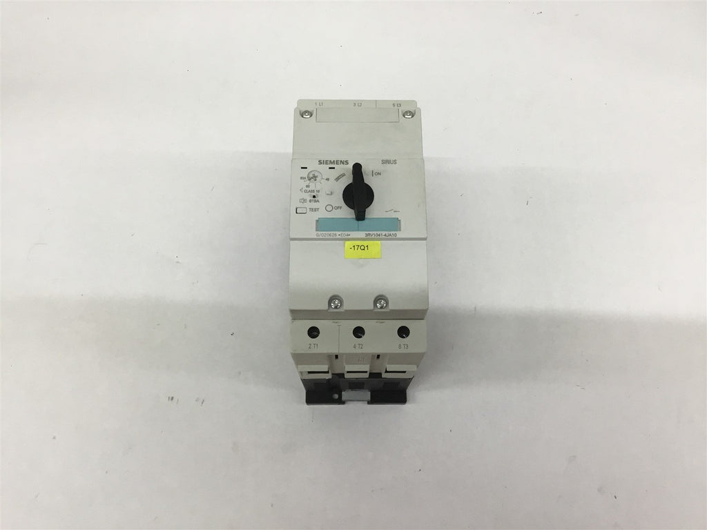 Siemens 3RV1041 4JA10 Motor Protection Circuit Breaker 45-63 A