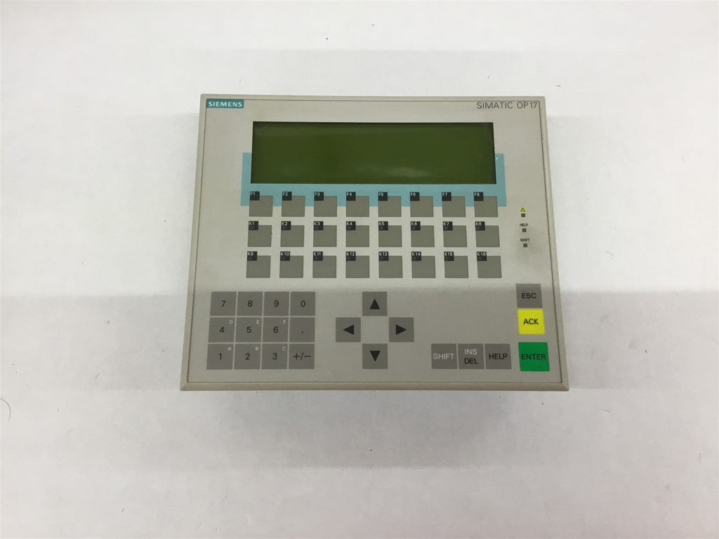 Siemens 6AV36171JC00AX2 Simatic OP 17 Touch Panel