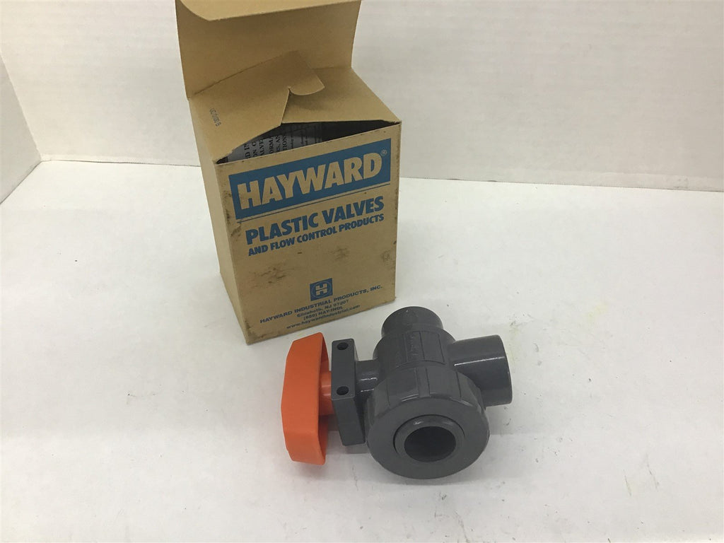 Hayward TW10075S 3/4" PVC 3 Way Ball Valve