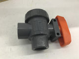 Hayward TW10075S 3/4" PVC 3 Way Ball Valve