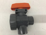 Hayward TW10075S 3/4" PVC 3 Way Ball Valve
